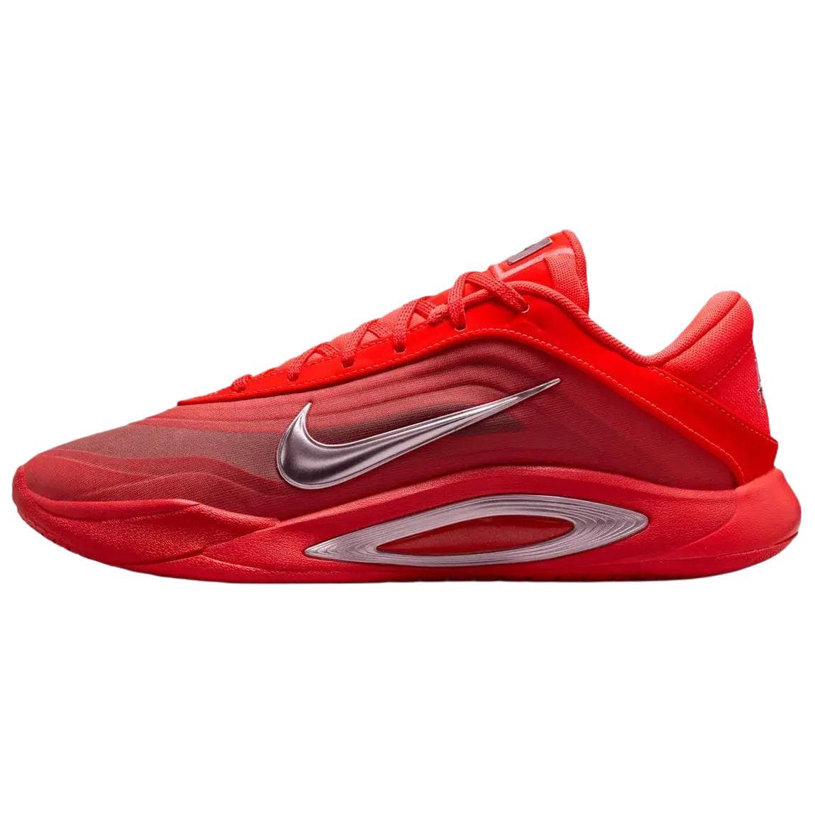 Кроссовки для баскетбола Nike A'One Дышащие Баскетбольные Кроссовки Унисекс Красный Серебряный - изображение 1