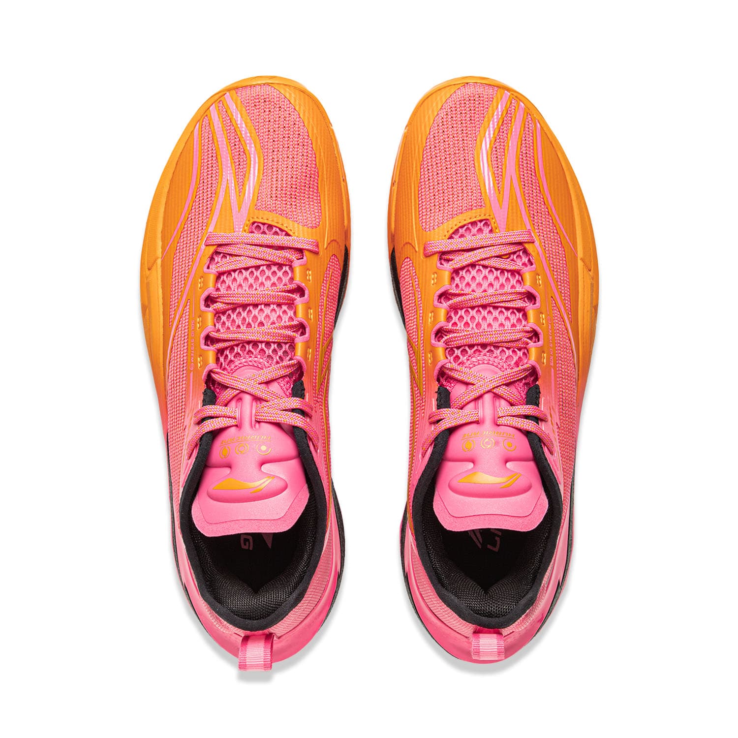 Кроссовки для баскетбола Li NING Hurricane Low Топ Баскетбольные кроссовки Мужской Розовый оранжевый - изображение 4