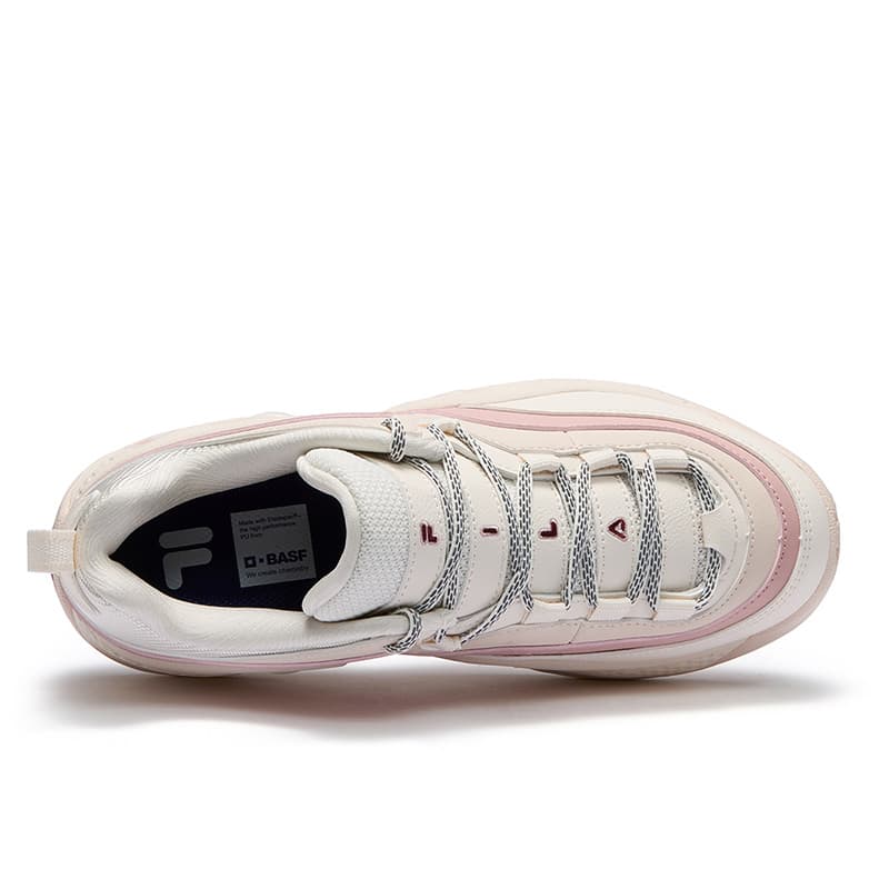 Кроссовки для баскетбола FILA FUSION GH3 Амортизация Low Топ Баскетбольные кроссовки Women's White Розовый - изображение 6