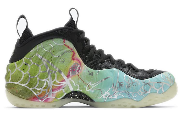 Ретро баскетбольные кроссовки Nike Foamposite One Beijing Gradient - изображение 2