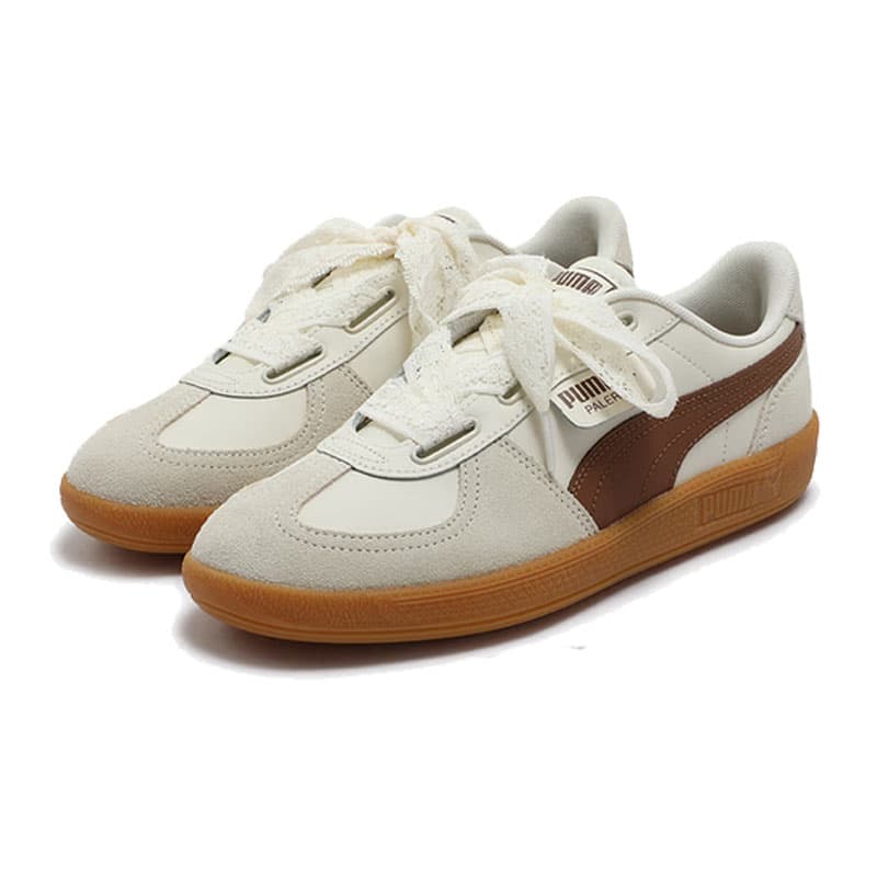 Кроссовки PUMA PALERMO Низкие кеды Женские Бежевые - изображение 3
