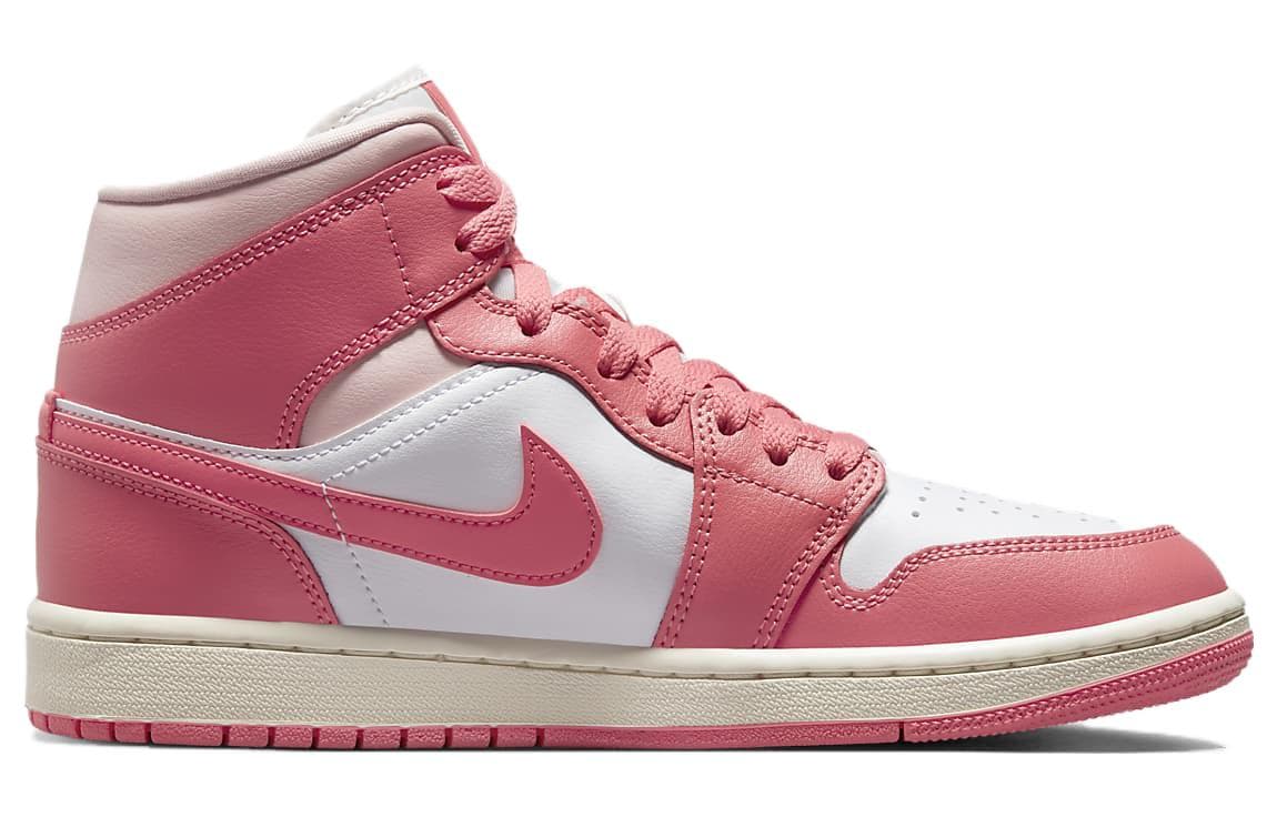 Ретро баскетбольные кроссовки Jordan Air Jordan 1 Mid "Strawberries and Cream" - изображение 2