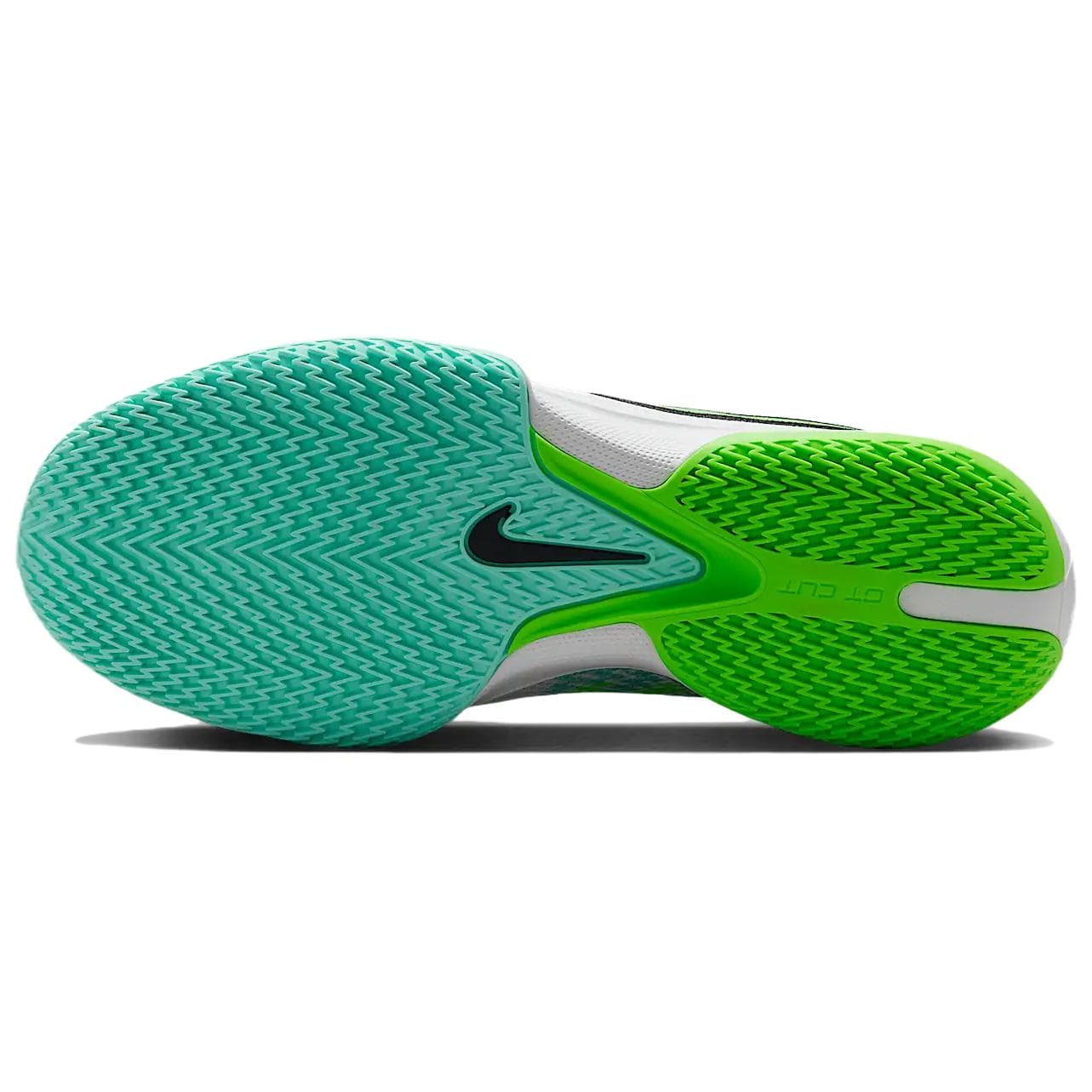 Кроссовки для баскетбола Nike Air ZOOM g.T. Cut ACADEMY Устойчивые к истиранию Низкие Баскетбольные Кроссовки Унисекс Белый Зеленый - изображение 6