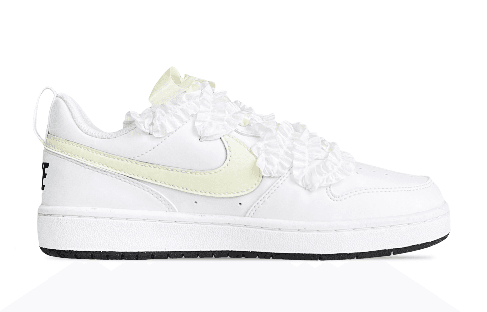 Кроссовки Nike Court Borough Low GS White Yellow - изображение 2