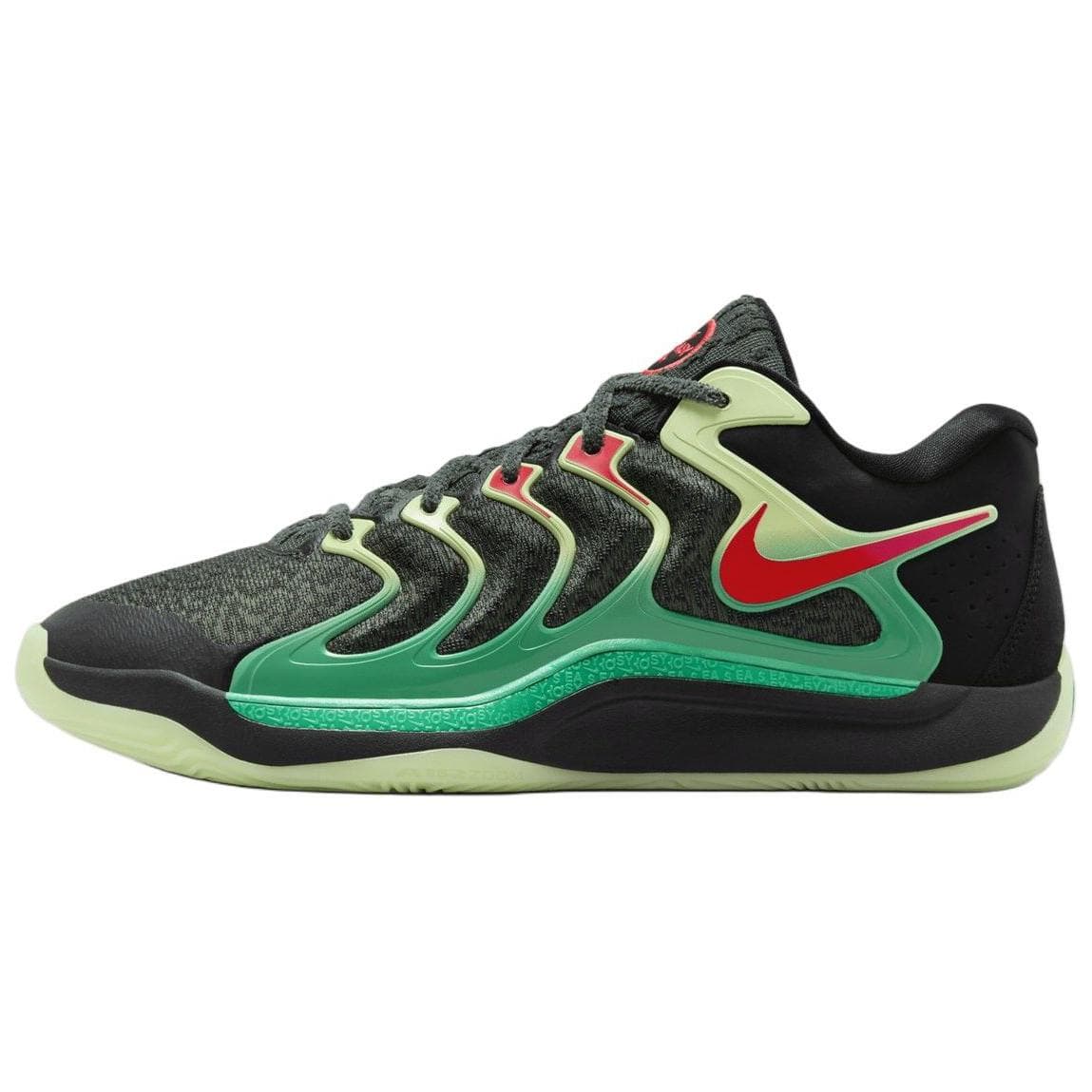 Кроссовки для баскетбола Nike KD 17 Противоскользящие устойчивые к истиранию низкие баскетбольные кроссовки для мужчин темно-зеленые - изображение 1