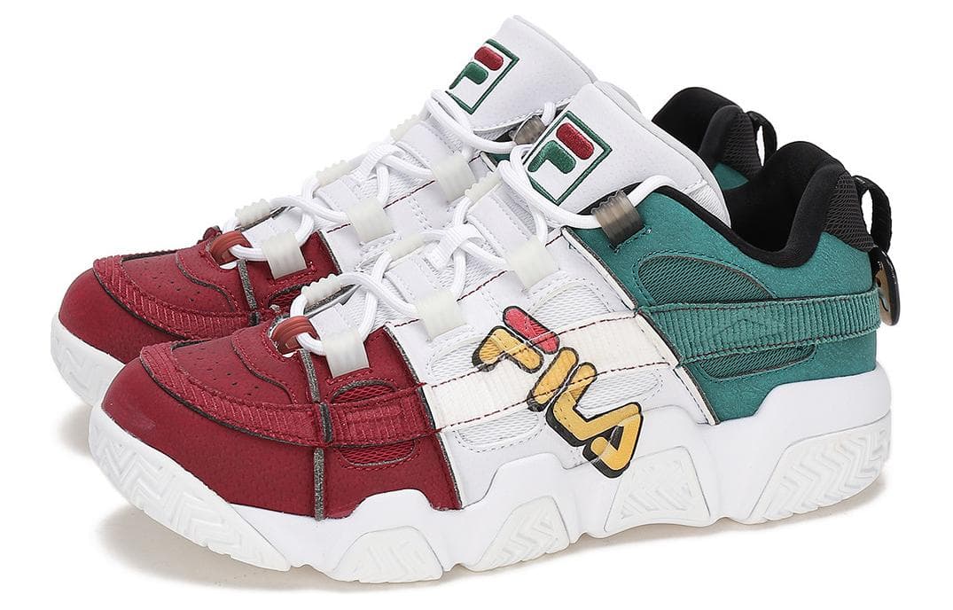 Ретро баскетбольные кроссовки FILA Fusion Retro Basketball Shoes White Red - изображение 4