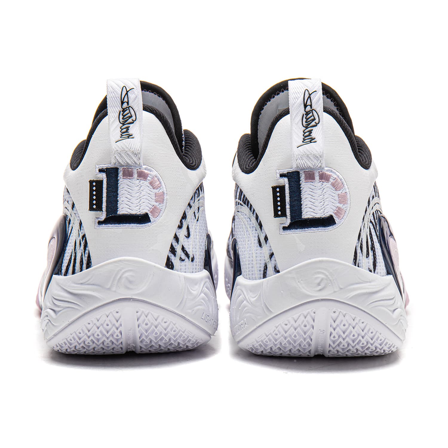 Кроссовки для баскетбола Li NING DLO 1 Амортизация Low Топ Баскетбольные кроссовки Мужской Белый черный - изображение 5