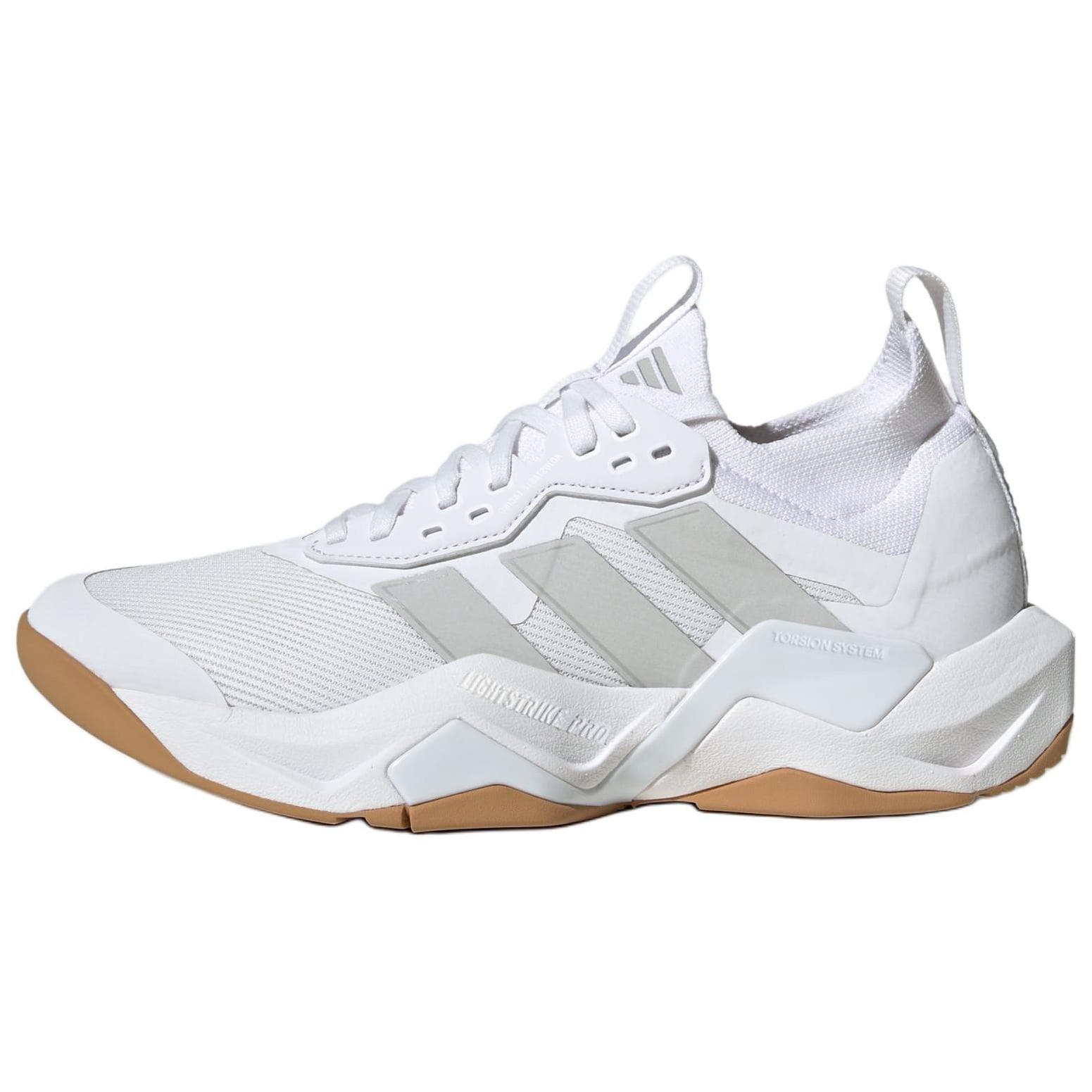 Кроссовки для спортзала Adidas Rapidmove Adv 2 противоскользящие устойчивые к истиранию низкие кроссовки для тренировок женские белые - изображение 1
