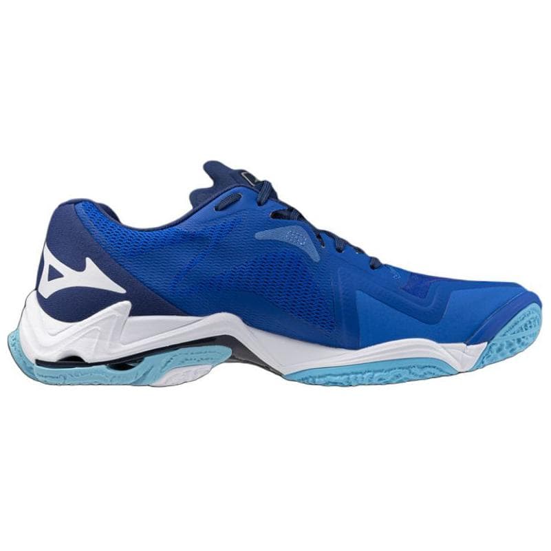 Кроссовки для спортзала Mizuno Wave Lightning Z8 Удобный Противоскользящая износостойкая Лоу-топы Тренировочные кроссовки Унисекс Сине-белый - изображение 2