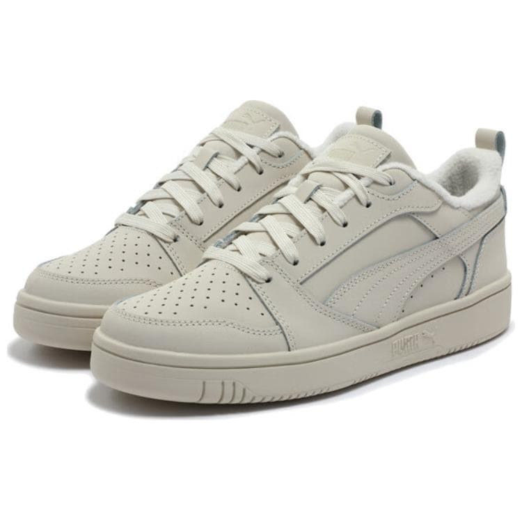 Кроссовки PUMA Rebound V6 Устойчивые к истиранию Низкие Кроссовки для скейтбординга Унисекс Серые - изображение 3