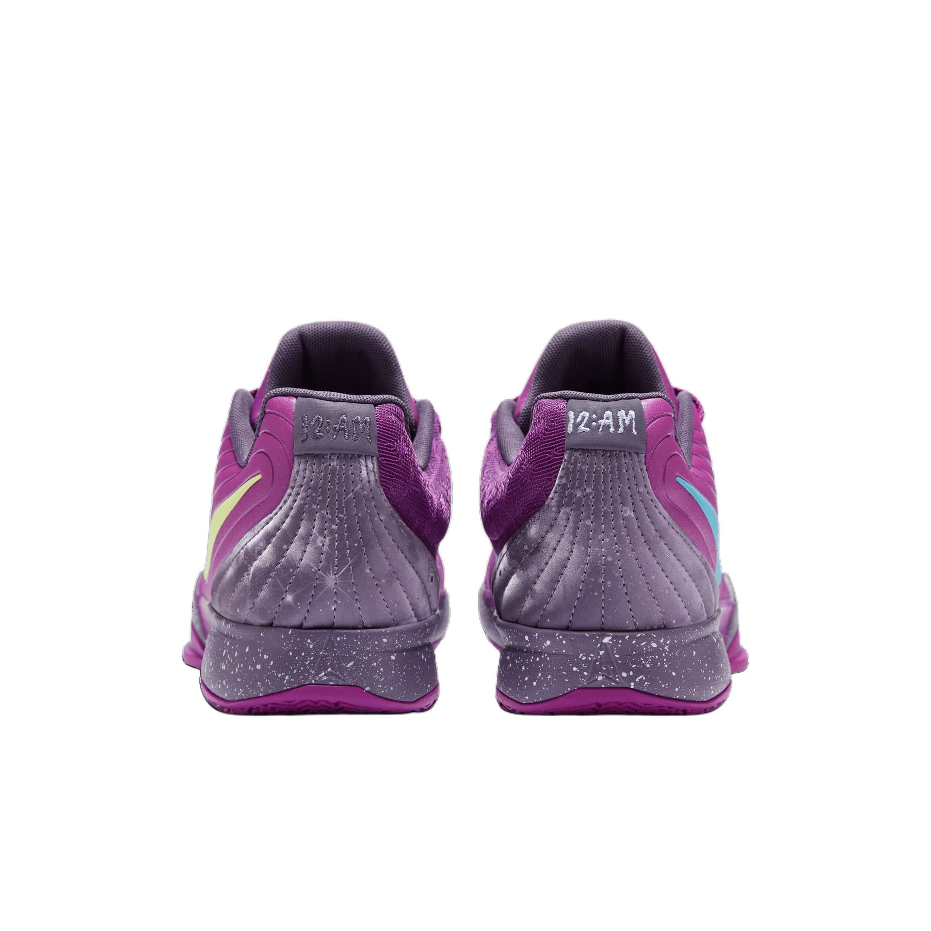 Кроссовки для баскетбола Nike Ja 2 Low Топ Баскетбольные кроссовки Мужские Фиолетовые Желтые Азиатская версия - изображение 6