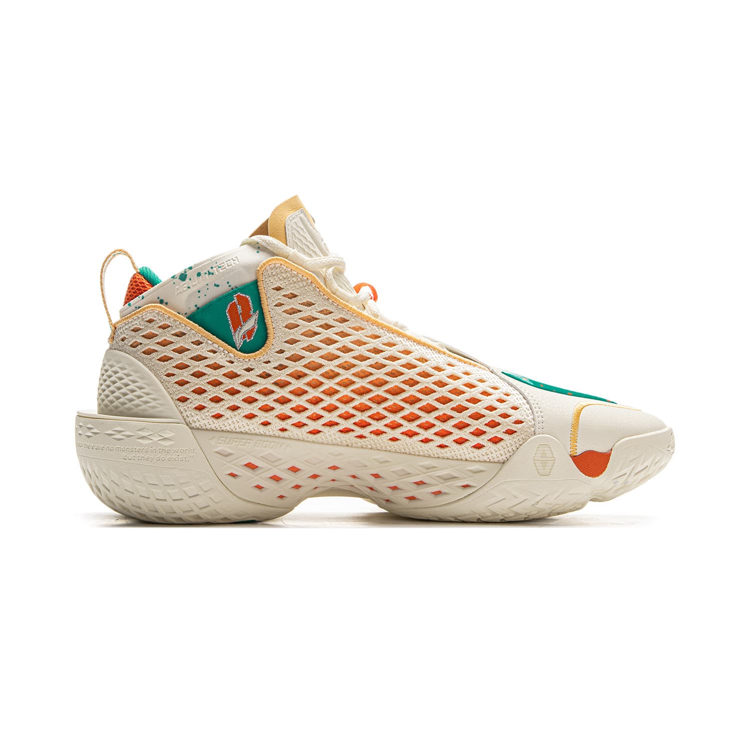 Кроссовки для баскетбола Li-Ning Way of Wade 5 Ultra Bouncy Technology Амортизация Стабильный Поддержка Покрытие Удобный Амортизация Противоскользящий Износостойкий Дышащий Oтскок Сцепление Мид-топ Баскетбольные кроссовки Мужской Экрю - изображение 2
