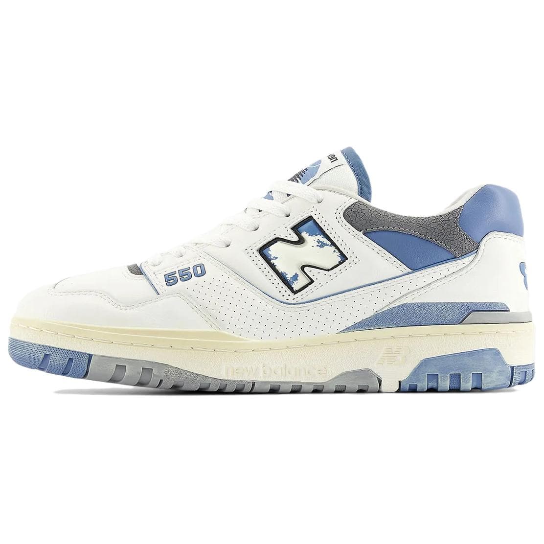 Ретро баскетбольные кроссовки New Balance 550 Blue White - изображение 1