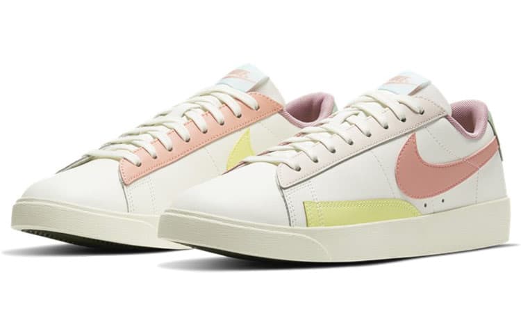 Кроссовки Nike Blazer Low LE White Pink Yellow - изображение 3