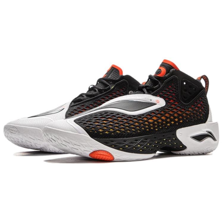 Кроссовки для баскетбола Li-Ning Way of Wade 5 Ultra Bouncy Technology Амортизация Стабильный Поддержка Покрытие Удобный Амортизация Противоскользящий Износостойкий Дышащий Oтскок Сцепление Мид-топ Баскетбольные кроссовки Мужской Черный белый - изображение 3