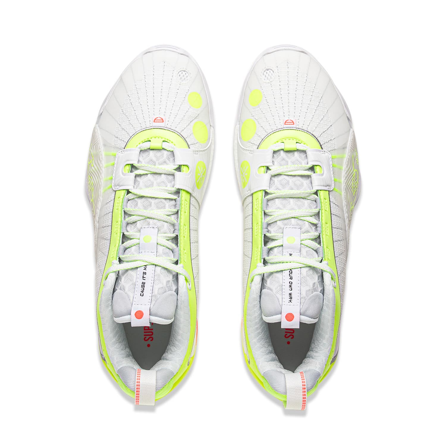 Кроссовки для баскетбола Li-Ning Wade All City 13 ENCORE Энергия Технология BOOM Лоу-топы Баскетбольные кроссовки Мужской Белый Желтый - изображение 4