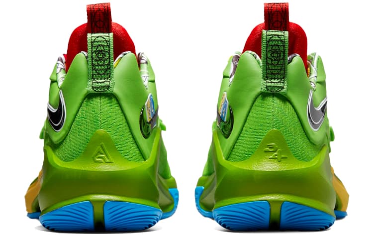 Кроссовки для баскетбола uno x Nike Freak 3 Low Green - изображение 5
