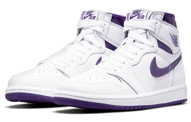 Ретро баскетбольные кроссовки Jordan Air Jordan 1 High OG "Court Purple" - изображение 3