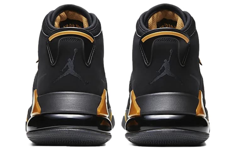 Ретро баскетбольные кроссовки Jordan Mars 270 Black Gold - изображение 4