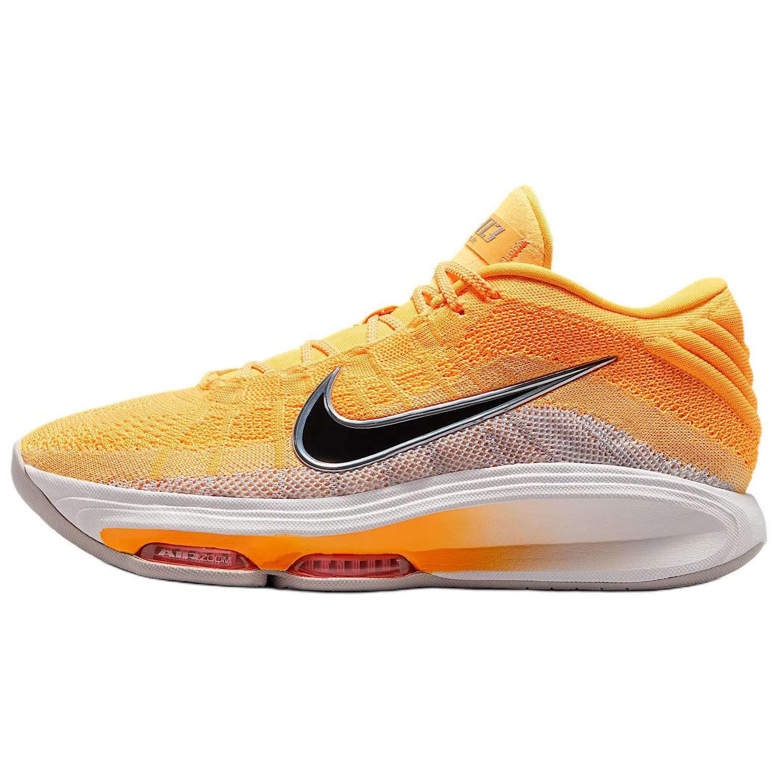 Кроссовки для баскетбола Nike GT Hustle 3 Противоскользящие Устойчивые к износу Низкие Баскетбольные кроссовки Мужские Оранжевый Серый - изображение 1