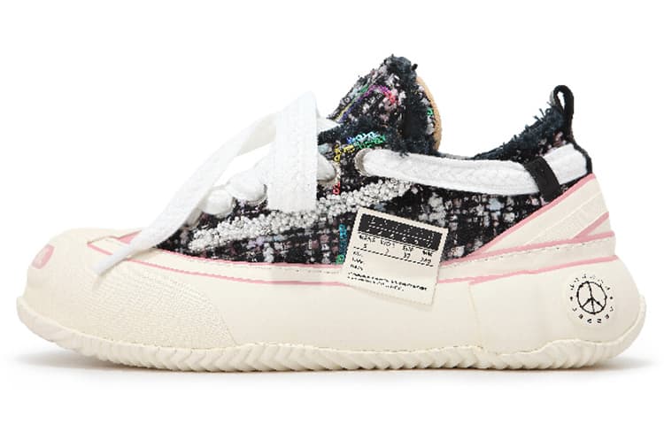 Кеды xVESSEL g.o.p. 2.0 marshmallow lows "black tweed" - изображение 1