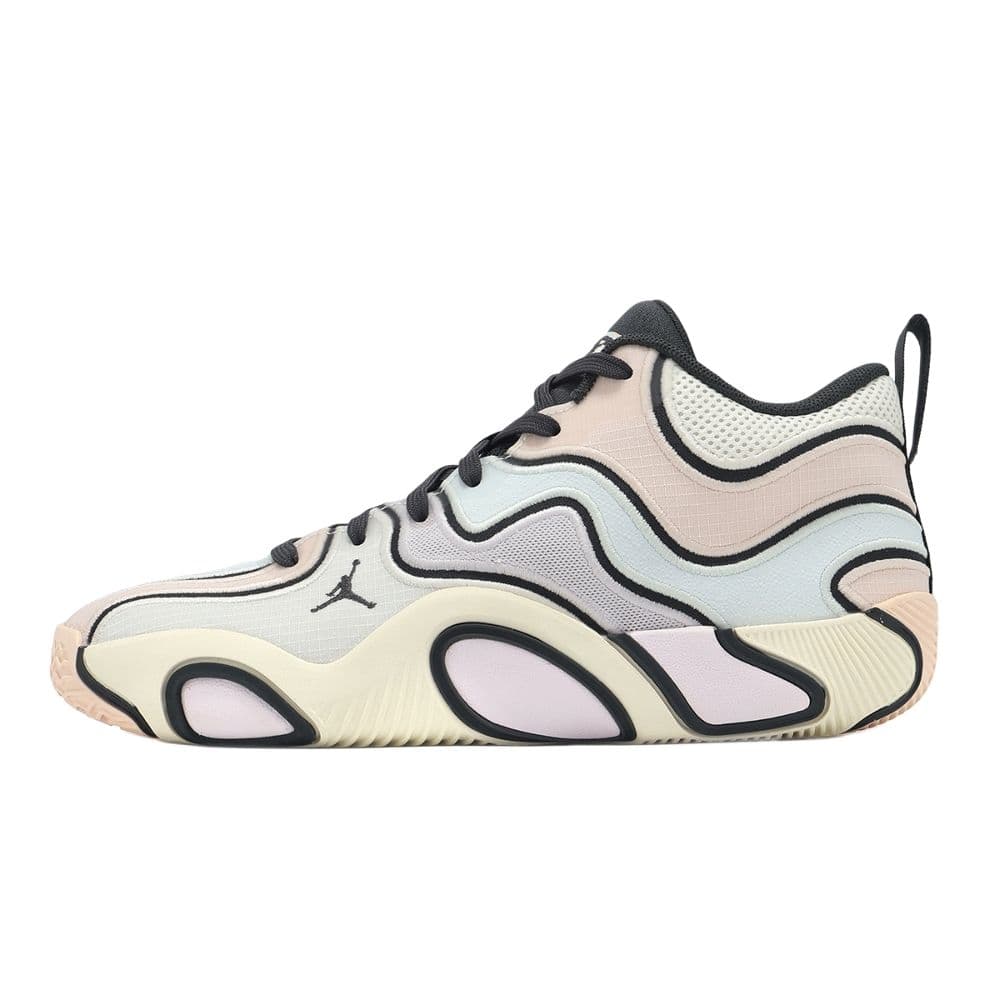 Кроссовки для баскетбола Jordan x Tatum 3 PF Модные и удобные баскетбольные кроссовки для игры с амортизацией, противоскользящей износостойкой подошвой, низкой высотой, мужские, синий/розовый - изображение 1
