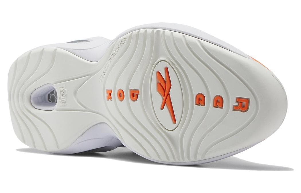 Ретро баскетбольные кроссовки Reebok Question Mid White Orange - изображение 6