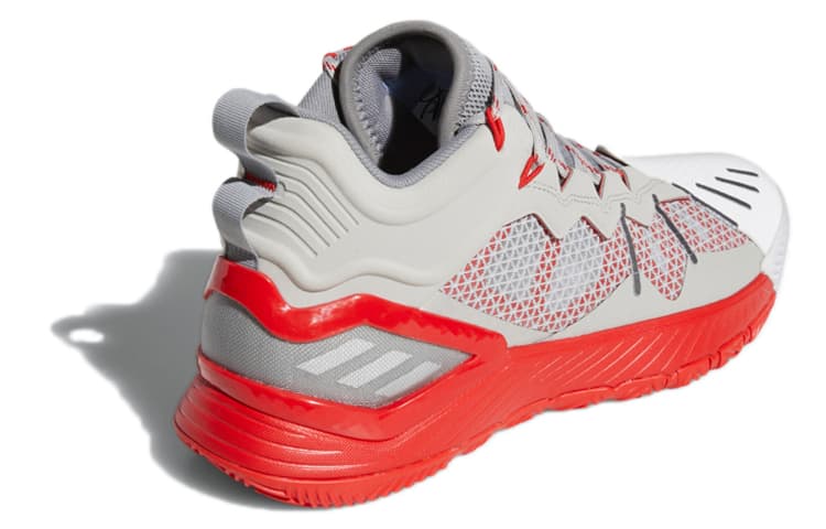 Ретро баскетбольные кроссовки adidas D Rose Son Of Chi Low White Red - изображение 4