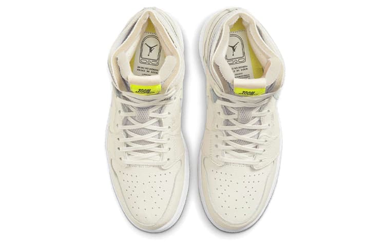 Ретро баскетбольные кроссовки Jordan Air Jordan 1 High Zoom Air CMFT White Grey - изображение 4