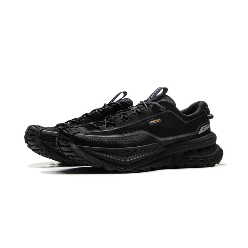 Кроссовки Li NING Outdoor CounterFlow Xingchuan Дышащий Low Топ Поход Обувь Унисекс Ночной черный - изображение 3