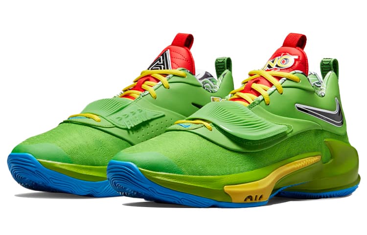 Кроссовки для баскетбола uno x Nike Freak 3 Low Green - изображение 3