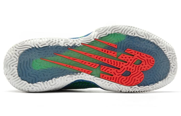 Ретро баскетбольные кроссовки New Balance 2WXY 1 Low Blue Green - изображение 5
