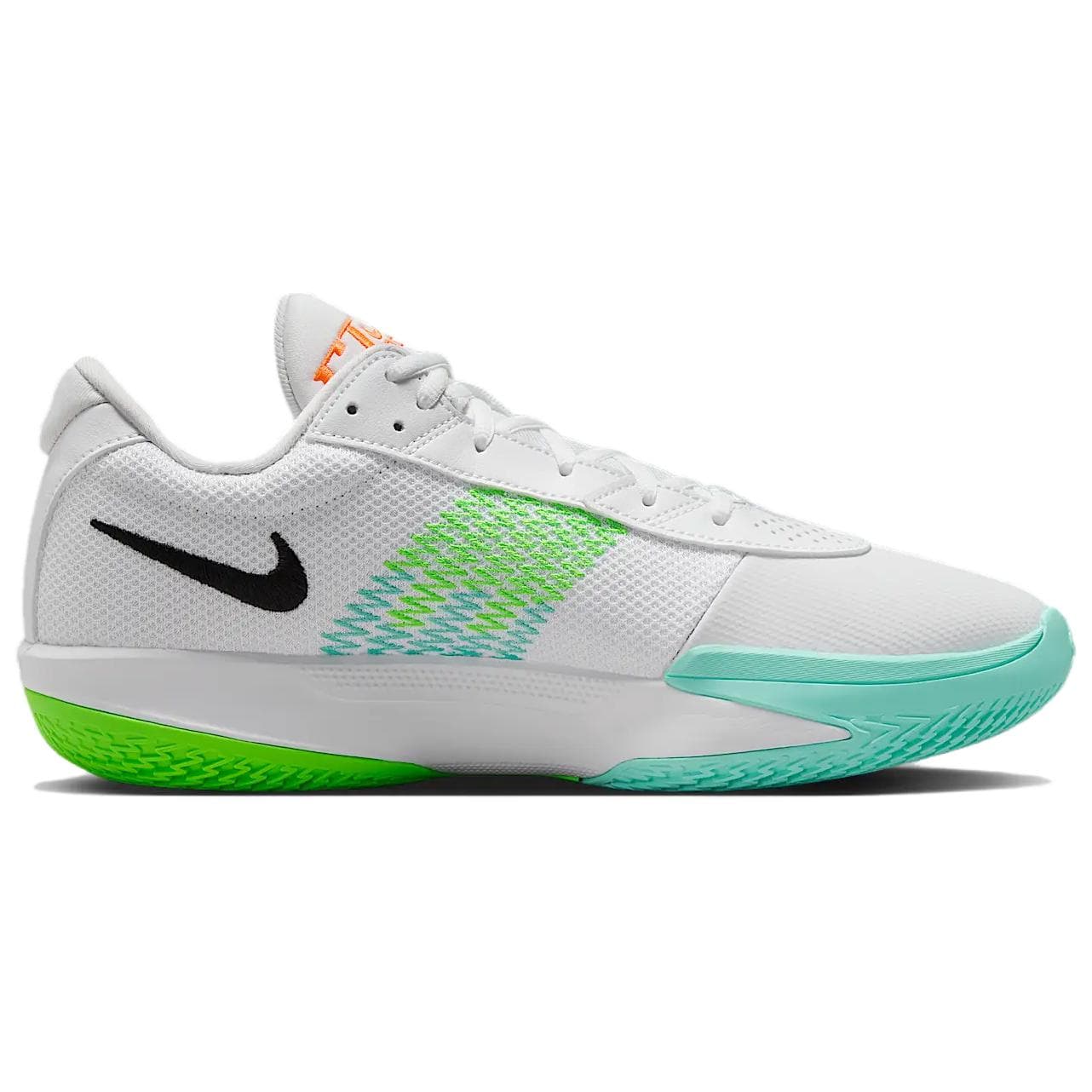 Кроссовки для баскетбола Nike Air ZOOM g.T. Cut ACADEMY Устойчивые к истиранию Низкие Баскетбольные Кроссовки Унисекс Белый Зеленый - изображение 2