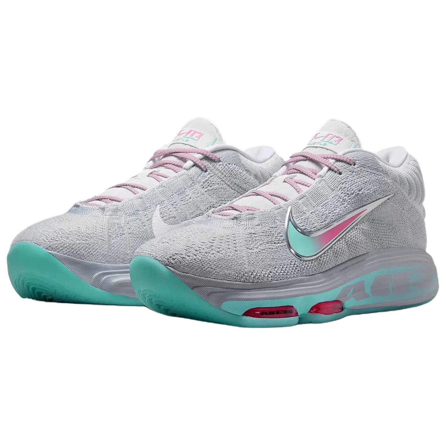 Кроссовки для баскетбола Nike GT Hustle 3 Low Баскетбольные кроссовки Унисекс Серый Синий - изображение 3