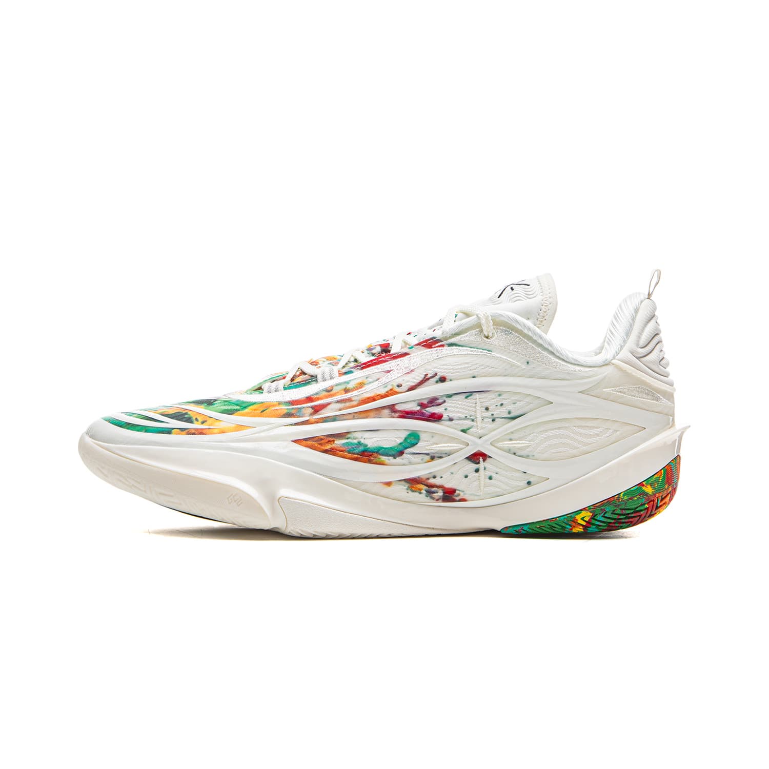 Кроссовки для баскетбола Li-Ning Wade 808 5Ultra v2 Фейерверк Легкий гибкий стабильный поддержка покрытие антискручивание лоу-топы баскетбольные кроссовки мужской шампанский белый - изображение 1