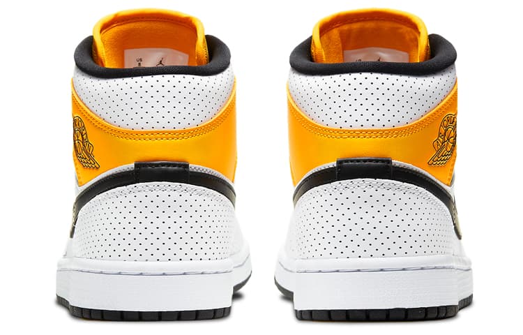Ретро баскетбольные кроссовки Jordan Air Jordan 1 Mid "Laser Orange" — фото 5