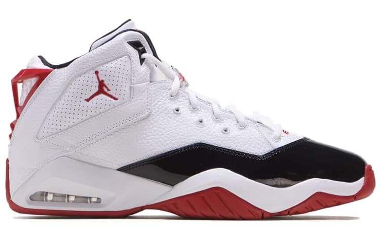 Ретро баскетбольные кроссовки Jordan B'Loyal Mid White Red - изображение 2