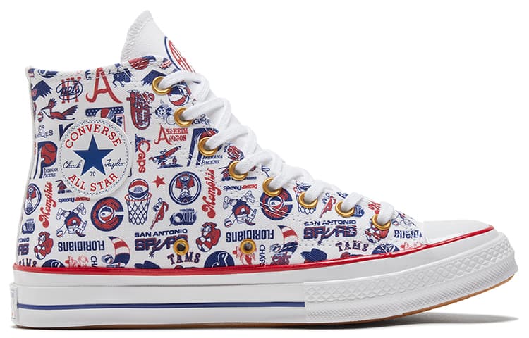 Кеды Converse 1970s High Top White Blue - изображение 2