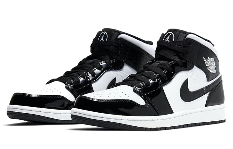 Ретро баскетбольные кроссовки Jordan Air Jordan 1 Mid SE "Black and White" - изображение 3