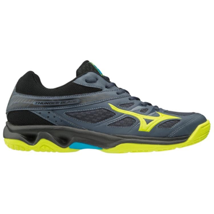 Кроссовки для спортзала Mizuno Thunder Blade Дышащие и Легкие Кроссовки для Тренировок Унисекс Серый Зеленый - изображение 2