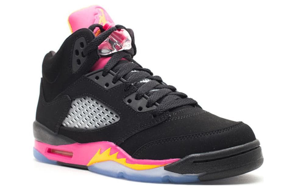 Ретро баскетбольные кроссовки Jordan Air Jordan 5 Retro Black Pink - изображение 3