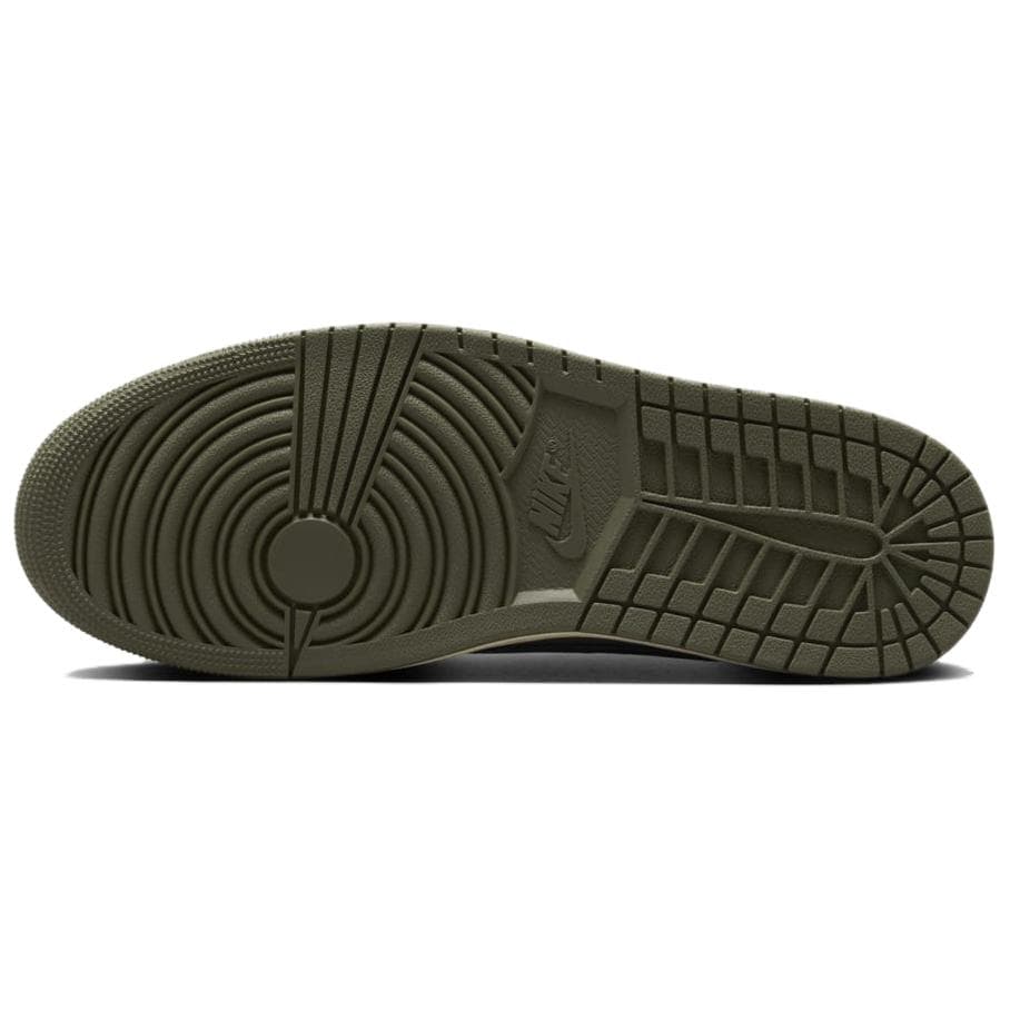 Ретро баскетбольные кроссовки Travis Scott x Air Jordan 1 Low OG "Medium Olive" - изображение 5