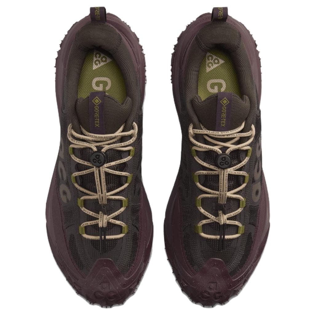 Кроссовки Nike ACG Mountain FLY 2 Водонепроницаемый и Дышащий Низкий Топ Походная Обувь Мужская Бордовый - изображение 4