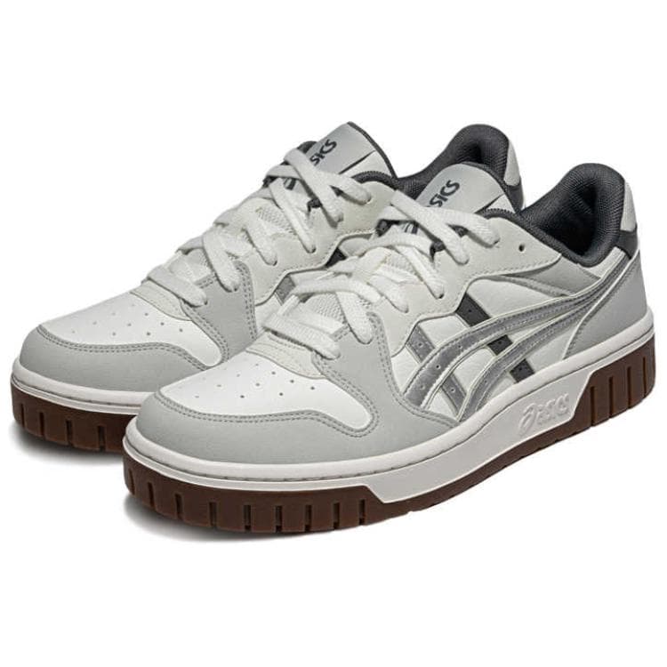 Кроссовки ASICS Court MZ 2,0 Устойчивые к истиранию Низкие Кроссовки для скейтбординга Унисекс Серый Белый - изображение 3