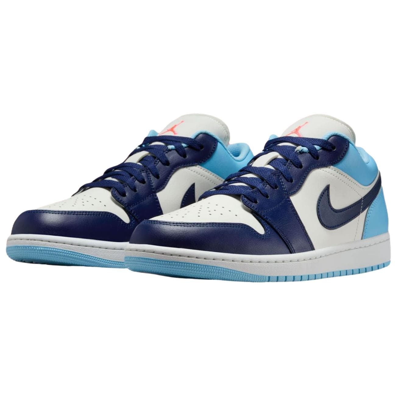 Ретро баскетбольные кроссовки Jordan Air Jordan 1 Low White Blue - изображение 3