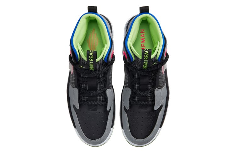 Ретро баскетбольные кроссовки Jordan Air Jordan 1 High React Black Grey - изображение 4