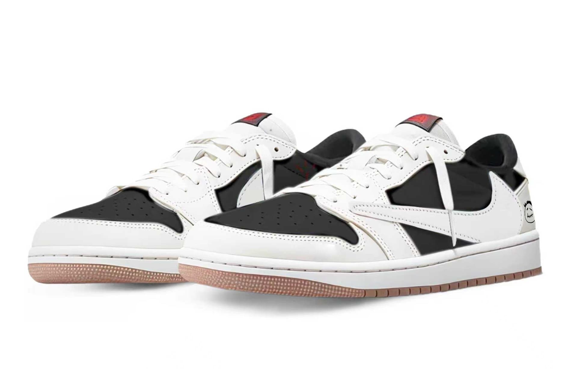 Ретро баскетбольные кроссовки Travis Scott x Air Jordan 1 Low - изображение 3