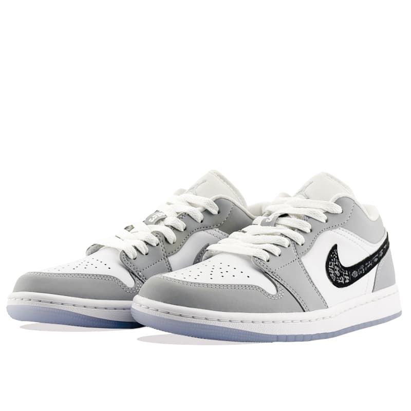 Ретро баскетбольные кроссовки Jordan Air Jordan 1 Low "Wolf Grey" - изображение 3