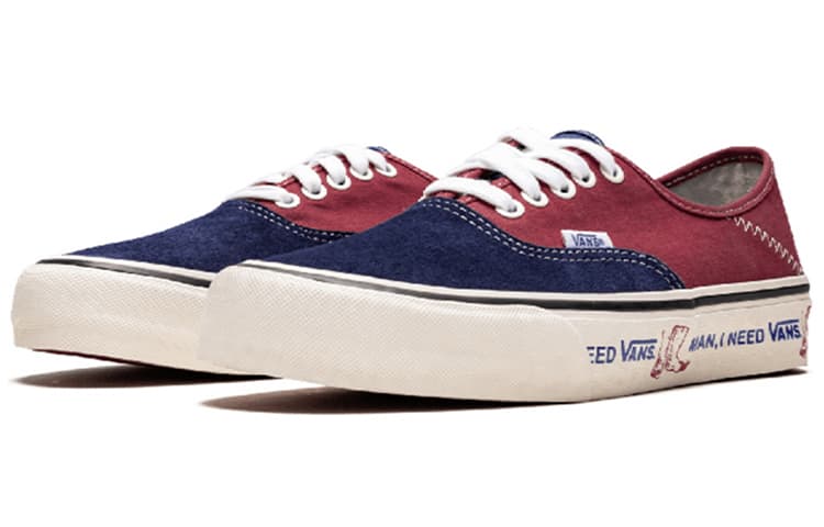 Кроссовки Vans Authentic Brown Blue - изображение 3