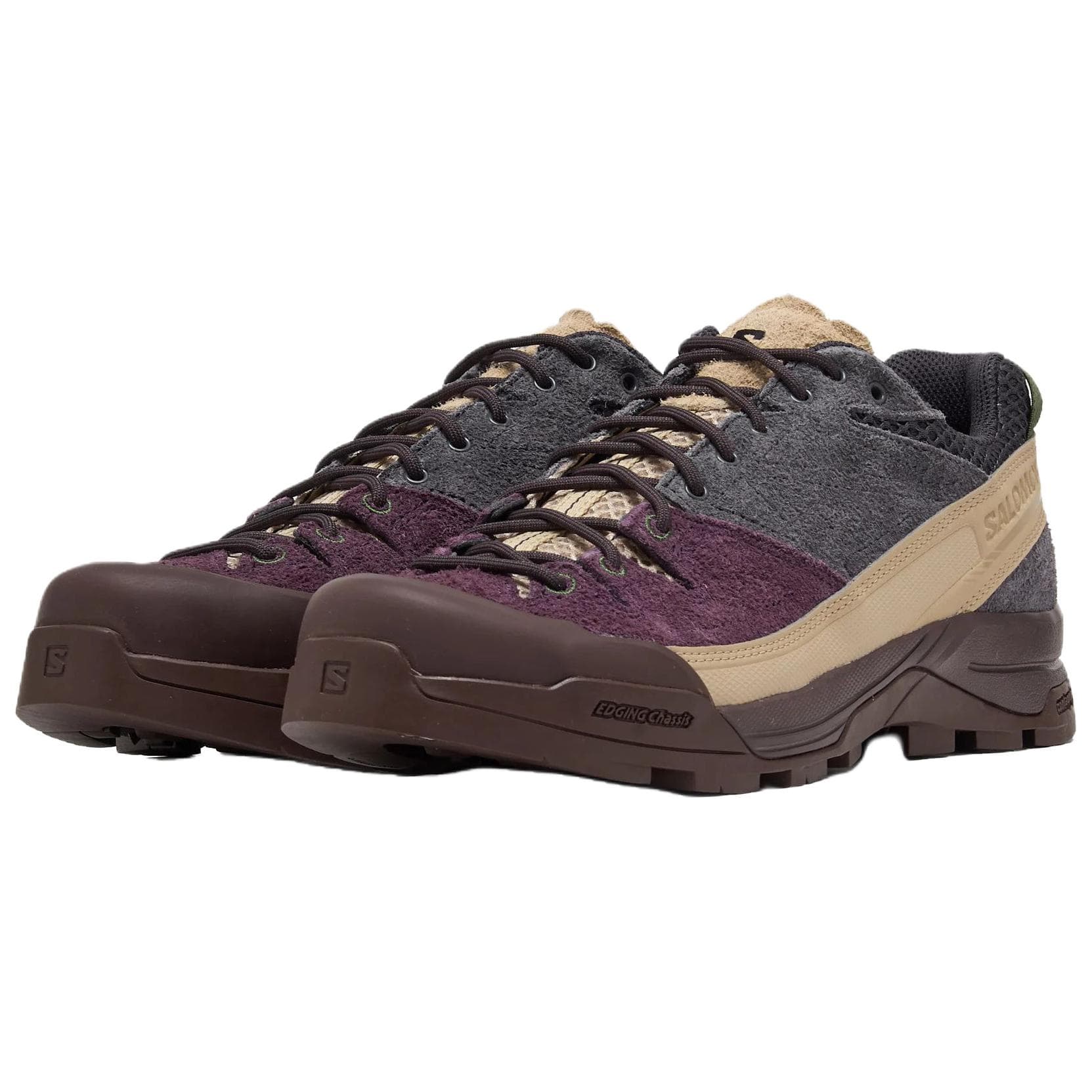 Кроссовки для бега SALOMON X Alp Дышащий Low Топ Беговые кроссовки Унисекс Красный Сливовый - изображение 3